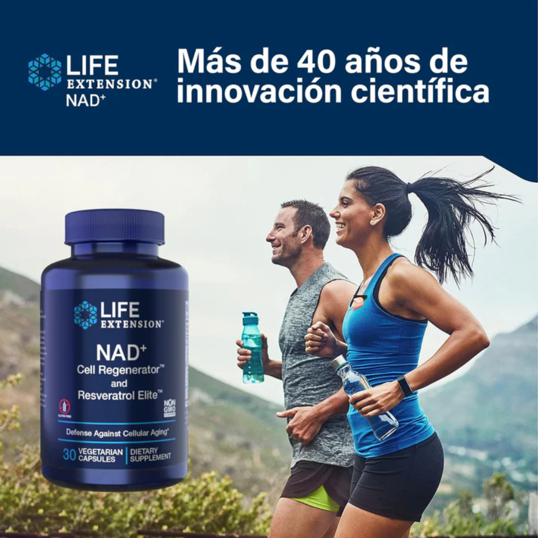 NAD + Resveratrol suplemento 2 en 1
